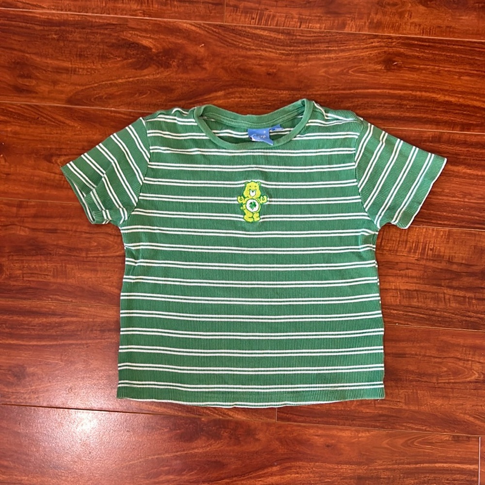 Target brand striped care bear shirt kids large